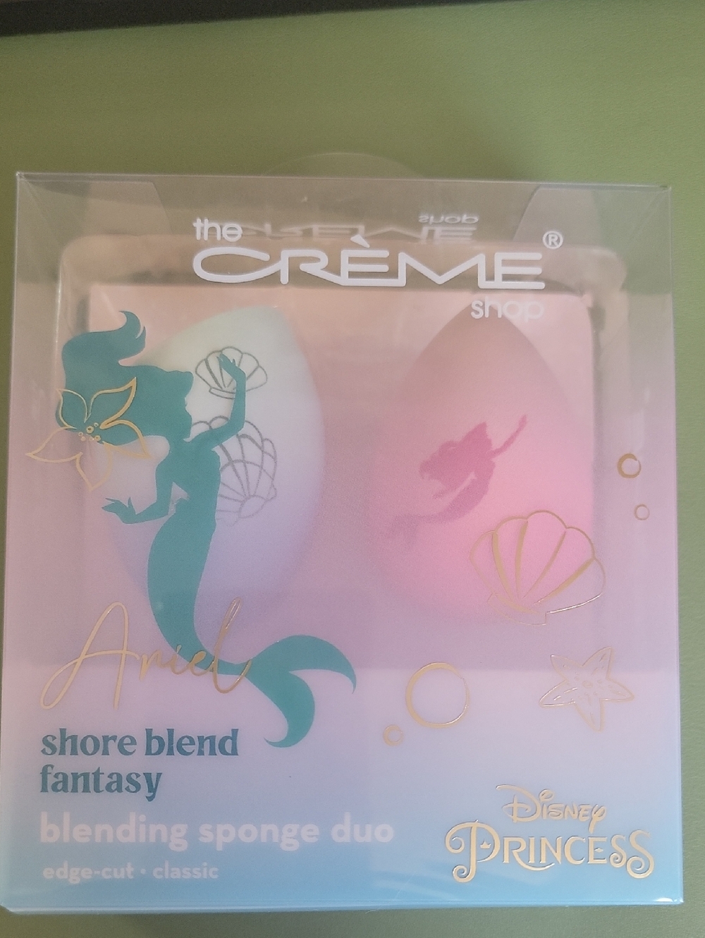 Disney Princess Ariel Shore Blend Fantasy Blending Sponge Duo - Pink & White